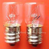 10pcs miniature bulb 110-130V 5-7W E14 base T16x36 glass incandescent light bulbs